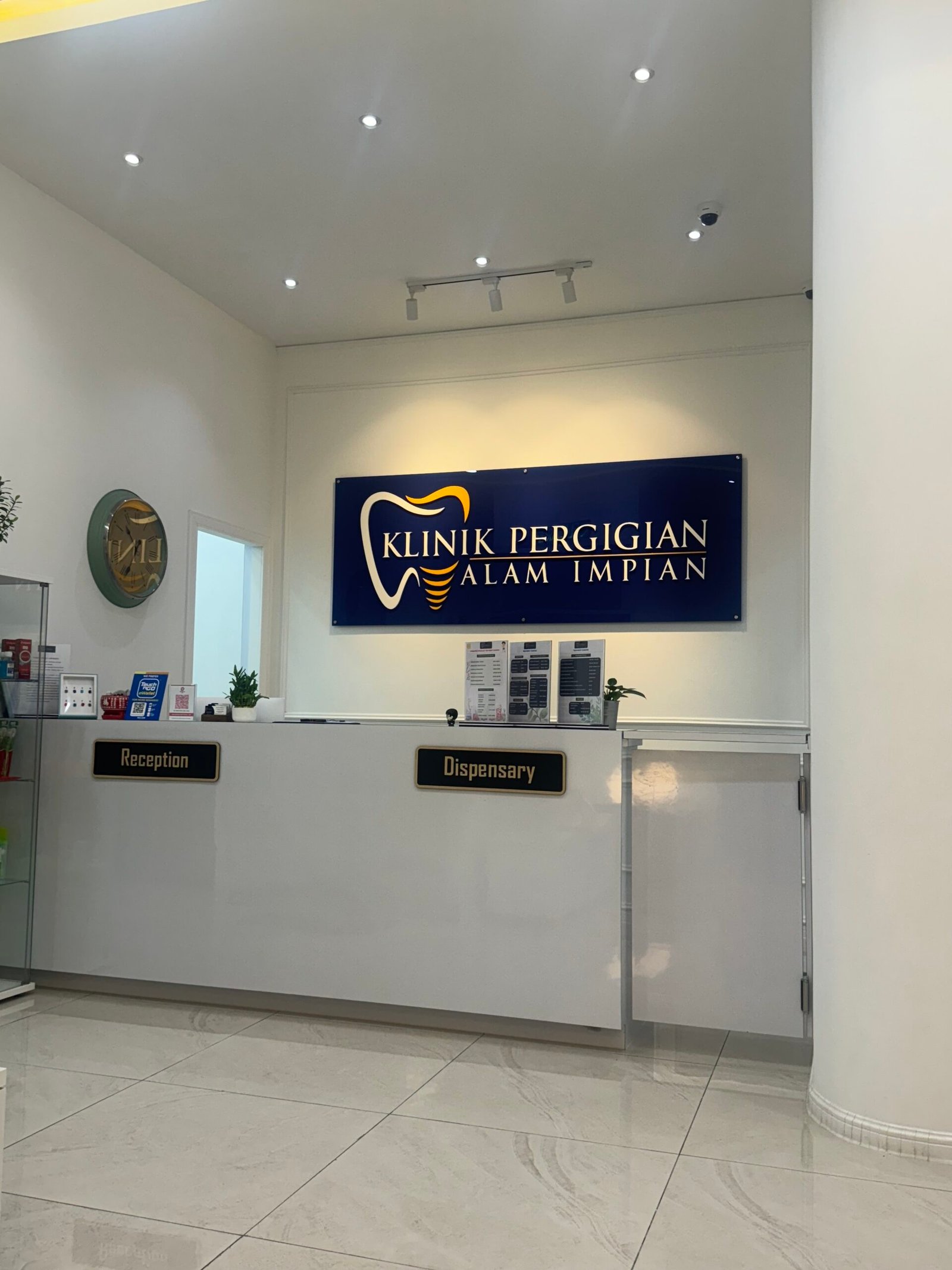 interior of a dental clinic in alam impian, shah alam